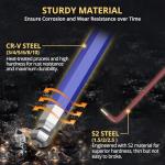 AMTOVL Hex Key Set, 9PCS Metric Allen Key Set, 1.5-10MM, Anti-Slip Long Ball End Hex Wrench Set, Color Coding Hex Key Set for Disassembling Mechanical Equipment, Vehicle, and Bicycle Repairs