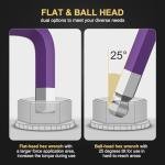 AMTOVL Hex Key Set, 9PCS Metric Allen Key Set, 1.5-10MM, Anti-Slip Long Ball End Hex Wrench Set, Color Coding Hex Key Set for Disassembling Mechanical Equipment, Vehicle, and Bicycle Repairs