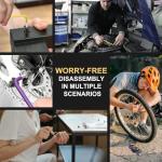 AMTOVL Hex Key Set, 9PCS Metric Allen Key Set, 1.5-10MM, Anti-Slip Long Ball End Hex Wrench Set, Color Coding Hex Key Set for Disassembling Mechanical Equipment, Vehicle, and Bicycle Repairs