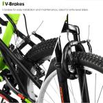 HH HILAND Full Suspension Mens Mountain Bike, 18 Speed, 26 Inch Wheel, Dual V Brake Bike for Men Womens Adult Bicycle