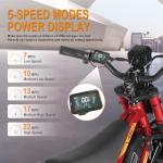 Tuttio ARC-I 36V Electric Dirt Bike for Kids 5-8, 750W Electric Motorcycle for Kids, 22MPH, Up to 25 Miles, 5-Speed Modes Mini Dirt Bike, 16" Pneumatic Tires, Max Weight 165LBS