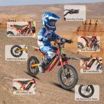 Tuttio ARC-I 36V Electric Dirt Bike for Kids 5-8, 750W Electric Motorcycle for Kids, 22MPH, Up to 25 Miles, 5-Speed Modes Mini Dirt Bike, 16" Pneumatic Tires, Max Weight 165LBS
