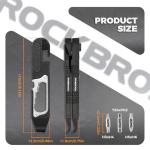 ROCKBROS Bike Ratchet Wrench, 14 In 1 Multifunctional Bike Tool Kit, Portable Bicycle Tire Repair Tool Kit