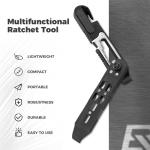 ROCKBROS Bike Ratchet Wrench, 14 In 1 Multifunctional Bike Tool Kit, Portable Bicycle Tire Repair Tool Kit