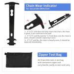 Bike Tool Kit, 10Pcs Professional Bike Repair Tools for Mountain Bike with 3-in-1 Cassette Remover Wrench Crank Puller Extractor Bottom Bracket Freewheel Remover Chain Breaker Tool Bag