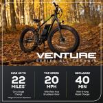 Greenworks 80V 4"*26" All-Terrain Fat Tire Mountain Electric Bike for Adults (Brushless Rear Hub Motor), 7-Speed, Up to 20 MPH, Dual Disc Brakes, Pedal Assist, Battery Not Included