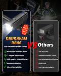 DARKBEAM 6000LM Bike Headlight USB-C Rechargeable, High Lumen Super Bright Bike Light Set for Night Riding, 12+5 Modes Waterproof Bicycle Lights for Road, Mountain, Cycling
