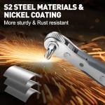 TUXIYA 30in1 Right Angle Screwdriver, 36-Tooth Mini Ratchet Wrench, Angle Screwdriver for Tight Spaces, Low Profile Offset screwdrivers, Magnetic Ratchet Screwdrivers Repair Tool