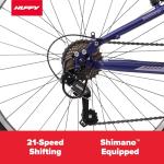Huffy Stone Mountain Womens 26 Inch Mountain Bike, Midnight Purple Frame, 21-Speed Shimano Twist Shifting, Dual Suspension, Comfort Saddle | 20"/24"/26" Sizes, 6-21 Speeds, Dual Suspension Available |