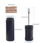 Tubeless Bike Tire Repair Kit for MTB & Road Bicycles - Fast Fix for Punctures & Flats, Includes Storage Canister, Plugger Tool & 15 Bacon/Repair Strips, Essential Bicycle Tyre Repair Tool Set