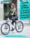 Gotrax Dolphin 26" Electric Bike with 30-Mile Range