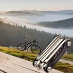 NIPNSCI Multi-tool for Road and Mountain Bikes - Chain Tool, Chain Breaker, Bike Multitool, Tire Repair Kit