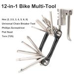 NIPNSCI Multi-tool for Road and Mountain Bikes - Chain Tool, Chain Breaker, Bike Multitool, Tire Repair Kit