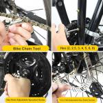NIPNSCI Multi-tool for Road and Mountain Bikes - Chain Tool, Chain Breaker, Bike Multitool, Tire Repair Kit