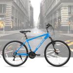 HH HILAND 26 Inch Mountain Bike, Mens and Womens MTB with 21 Speeds, High-Tensile Steel Frame, V Brake, Hardtail Bicycle for Adults Blue