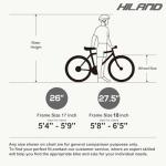 HH HILAND 26 Inch Mountain Bike, Mens and Womens MTB with 21 Speeds, High-Tensile Steel Frame, V Brake, Hardtail Bicycle for Adults Blue