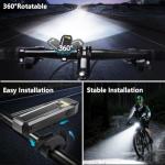 HAARAY Bike Front Lights for Night Riding with RGB Side Lights & Light Sensor, 5+10 Modes 2400mAh USB-C Rechargeable Bicycle Lights 360°Rotatable, Super Bright LED Bike Headlight Waterproof