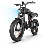 Nexaglide Electric Bike for Adults,1500W E-Bike for Adults,3 Modes Electric Dirt Bike, 20" Fat Tire Adult Electric Bicycle with 48V 18.9AH Battery, 7 Speed E-Bikes, LCD Display