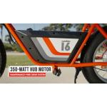 Razor Rambler 16 Electric Retro Mini Bike Ride for Adults Ages 18+, 220 lb Max Weight, Red – 350W Motor, Up to 15.5 Mph, 45-Min Run Time, Twist-Grip Throttle, Spoked Wheels w/ 16” Pneumatic Tires