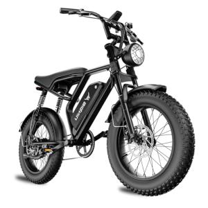 BIGNIU Electric Bike for Adults – 1200W Peak Motor, 32+ MPH Off-Road Ebike, 4.0" Fat Tires, Removable Fast-Charging Battery, 7-Speed E-Bike for Adults and Teens