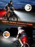 ISEYOU Bike Lights, Ultra-Slim USB-C Rechargeable Bike Lights Front and Back, 5+6 Lighting Modes & IP65 Waterproof, Super Bright Bicycle Light Set for Road Mountain Night Riding Cycling