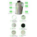 ReflecToes Reflective Safety Vest for Night Visibility – Hi Vis Running & Cycling Gilet – Lightweight, Breathable Outer Layer (Deluxe, Large)