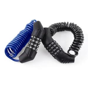 2PCS Motorcycle Helmet Lock Bike Cable Lock Combination Security Travel Luggage Lock with 4 Digtal Password