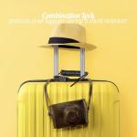 2PCS Motorcycle Helmet Lock Bike Cable Lock Combination Security Travel Luggage Lock with 4 Digtal Password