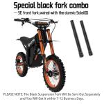 Tuttio Soleil01 Electric Dirt Bike for Teens Adults with Black Suspension Fork, UL Certificate