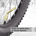 VIMILOLO Bicycle Pump, Bike Floor Pump with Gauge Inflator for Presta and Schrader Valve Portable Tire Pumps for Ball Bike Pumps