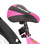 JOYSTAR Contender 20 Inch Kids Bike for Boys & Girls Ages 7-13 Years 20" Mountain Bike with Full Dual-Suspension Steel Frame and 1-Speed Drivetrain with Kickstand Pink