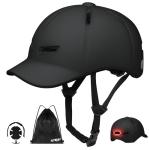 NTGBV Bike Helmet Adult Men/Women-USB Rechargeable Rear Light CPSC/ASTM Certified 2 Removable Liners Adjustable Lightweight Baseball Cap Style for Youth Road&Mountain Biking Skating Scooter