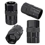 Oumers Bike Chain Tools Kit, Upgrade Rotor Lockring Removal Wrench & Chain Whip with Cassette/Bicycle Flywheel Remover Sprocket Remover Tool Pack