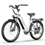 Cybervelo 1000 Peak Electric Bike for Adults,up 80 Miles 25AH Removable Battery Ebike, 26" Electric E Bike with 7-Speed,Adult Electric Bicycles for Commute Beach Snow Man Womens All Terrain