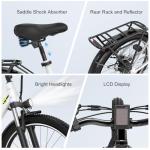 Cybervelo 1000 Peak Electric Bike for Adults,up 80 Miles 25AH Removable Battery Ebike, 26" Electric E Bike with 7-Speed,Adult Electric Bicycles for Commute Beach Snow Man Womens All Terrain