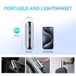 CYCPLUS Electric Air Compressor Portable Bicycle Pump Car Tire Inflator, Max 150 PSI, Auto Shut-Off Air Pump with Presta and Schrader Valves for All Bicycles Motorcycles and Cars