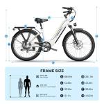 Cybervelo 1000 Peak Electric Bike for Adults,up 80 Miles 25AH Removable Battery Ebike, 26" Electric E Bike with 7-Speed,Adult Electric Bicycles for Commute Beach Snow Man Womens All Terrain