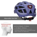 Adult-Men-Women Bike Helmet with Light - Mountain Road Bicycle Helmet with Replacement Pads & Detachable Visor