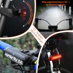 Bike Light Set for Night Riding,Bright Rechargeable Bicycle Headlight Set High Beam Low Beam,USB LED Bicycle Light,Waterproof Bike Headlight and Taillight for Adult Kid Mountain