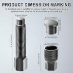 Fuaynlk Crank Puller, Quality Bicycle Crank Removal Tool, Crank Arm Removal Tool for Removing and Repairing Bicycles with Square Taper Cranks and Splined Crank Arms