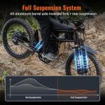 Bootime 3000W Electric Bike for Adults, 60V 18.2AH*2 Removable Battery Up to 50MPH/85Mile GT73proGT73 Electric Dirt Bike for Teens,25 inch Fat Tire Ebike with 3 Speed Dirt Electric Motorcycle Bicycle