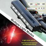 Bright Bike Light Set for Night Riding, LED Bicycle Light High Beam Low Beam, USB-C Rechargeable Bicycle Headlight Set, Waterproof Bike Headlight and Taillight for Adult Kid Mountain