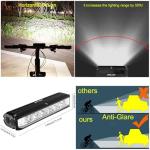 Bright Bike Light Set for Night Riding, LED Bicycle Light High Beam Low Beam, USB-C Rechargeable Bicycle Headlight Set, Waterproof Bike Headlight and Taillight for Adult Kid Mountain