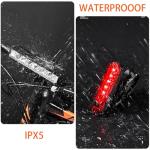 Bright Bike Light Set for Night Riding, LED Bicycle Light High Beam Low Beam, USB-C Rechargeable Bicycle Headlight Set, Waterproof Bike Headlight and Taillight for Adult Kid Mountain