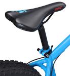 Mongoose Argus ST Fat Tire Mountain Bike for Youth Boys Girls, 24-Inch Wheels, Mechanical Disc Brakes, 12-Inch Steel Hardtail Frame, 7-Speed, Blue