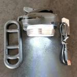 NUZYZ 2pcs USB Rechargeable Bike Light, Waterproof Super Bike Lights for Night Riding 4 Light Mode Options Mountain Bike Headlight LED Lamp Bicycle Accessories