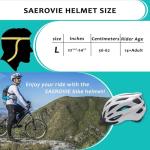 SAEROVIE Bike Helmets for Adults, Mountain Bike Helmets for Men with Visor, Adjustable Fit Bicycle Helmet for Women, Road Recreational Cycling Helmet