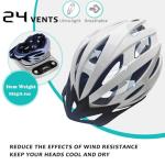 SAEROVIE Bike Helmets for Adults, Mountain Bike Helmets for Men with Visor, Adjustable Fit Bicycle Helmet for Women, Road Recreational Cycling Helmet