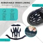 SAEROVIE Bike Helmets for Adults, Mountain Bike Helmets for Men with Visor, Adjustable Fit Bicycle Helmet for Women, Road Recreational Cycling Helmet