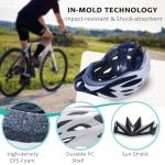 SAEROVIE Bike Helmets for Adults, Mountain Bike Helmets for Men with Visor, Adjustable Fit Bicycle Helmet for Women, Road Recreational Cycling Helmet